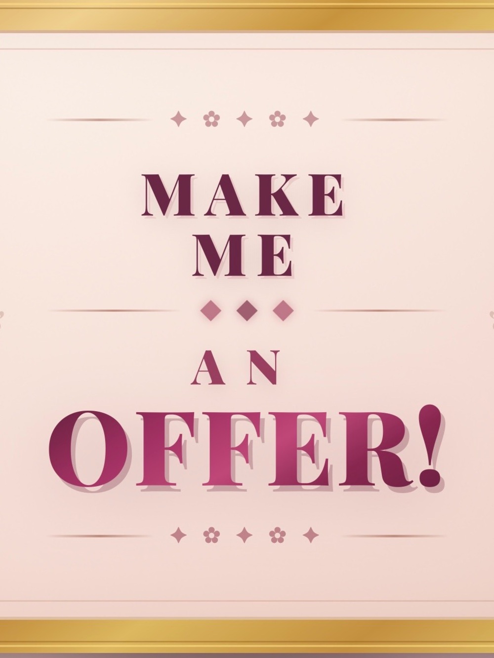 Open to offers!